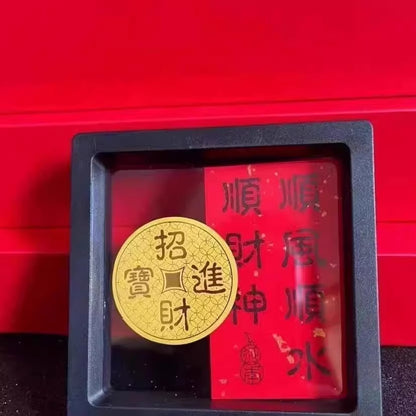 Gold 999 pure gold 2mg mobile phone sticker, a gift of the God of Wealth for getting rich