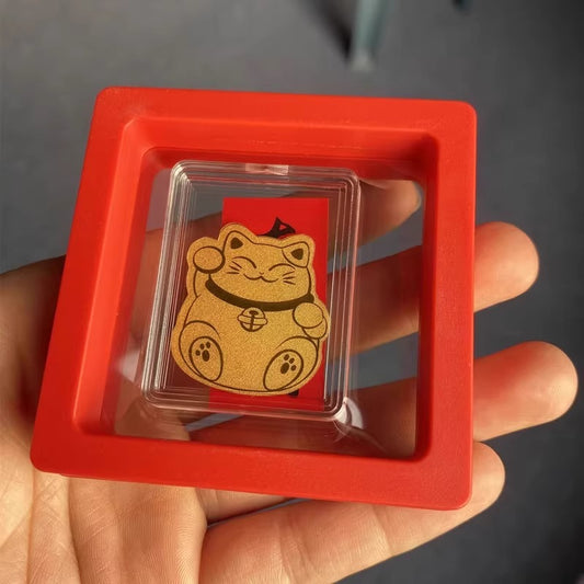 Gold mobile phone sticker Doraemon