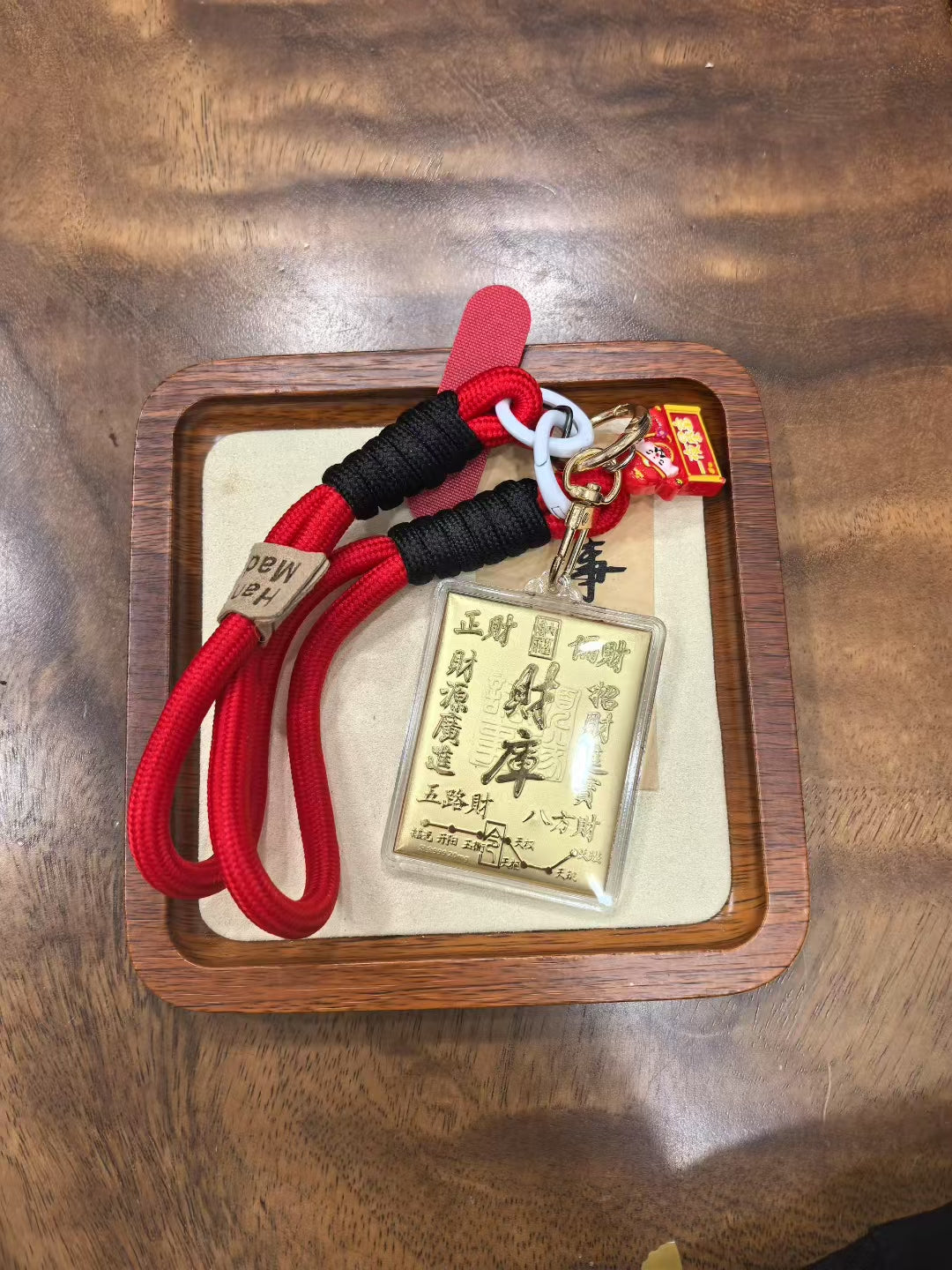 Treasure vault pendant (pure gold 20mg) + bracelet + gift box and gift bag