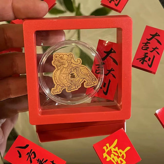 Gold Pixiu mobile phone sticker