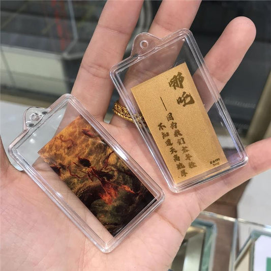 Gold phone sticker Nezha (Type A)