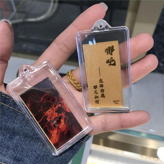 Gold phone sticker Nezha (Type C)