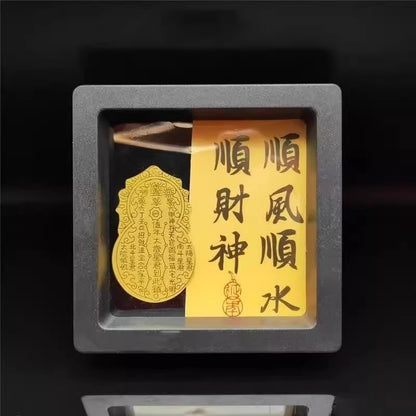 Gold 999 pure gold 2mg mobile phone sticker, a gift of the God of Wealth for getting rich