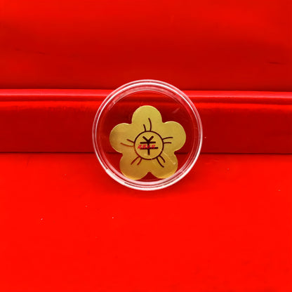 Gold mobile phone coin stickers