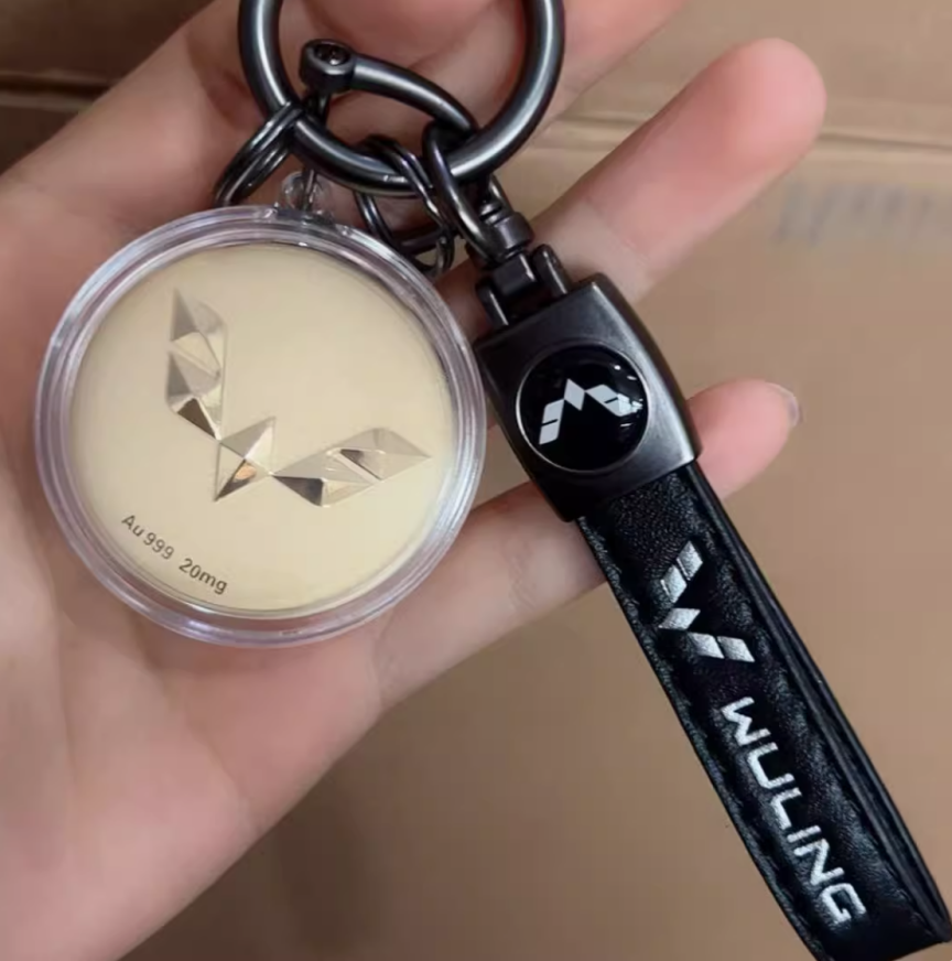 24K 999 gold car pendant, a birthday gift for girlfriend, wife, boyfriend