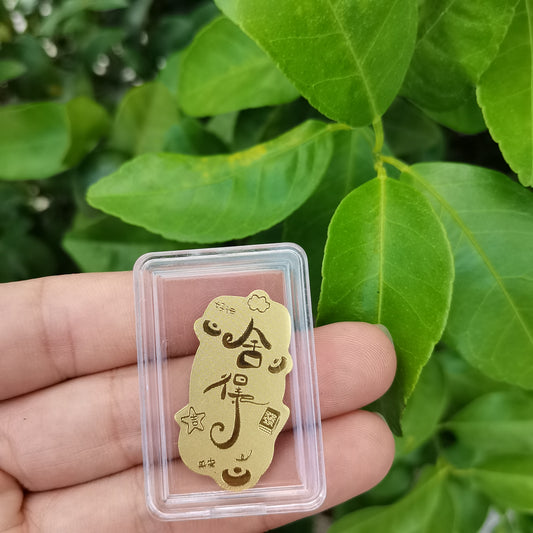 Gold mobile phone stickers