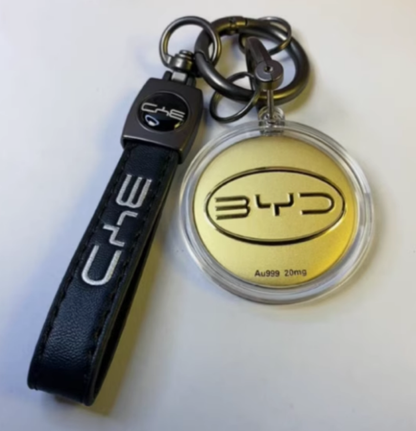 24K 999 gold car pendant, a birthday gift for girlfriend, wife, boyfriend