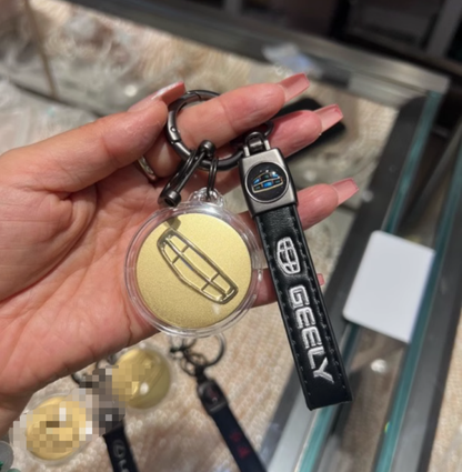 24K 999 gold car pendant, a birthday gift for girlfriend, wife, boyfriend
