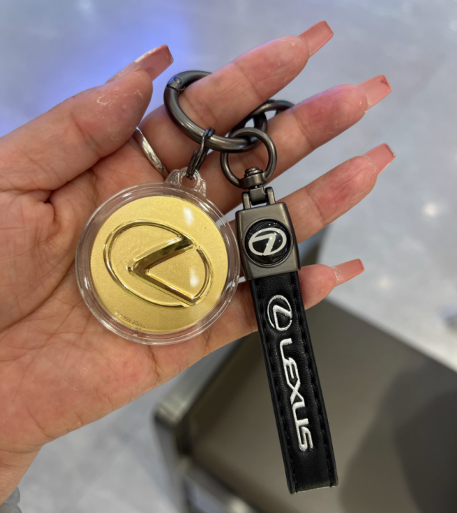 24K 999 gold car pendant, a birthday gift for girlfriend, wife, boyfriend