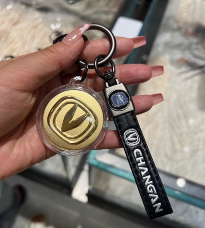 24K 999 gold car pendant, a birthday gift for girlfriend, wife, boyfriend