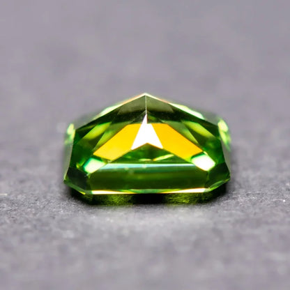 Cubic Zirconia Radiant Shape Green Color 4k Crushed Ice Cut Charm Beads for DIY Jewelry Making Necklace Earrings Main Materials 