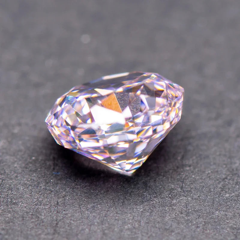 Cubic Zirconia Round Shape Light Pink Color 4k Crushed Ice Cut Loose Synthetic for DIY Ring Necklace Earrings Main Materials