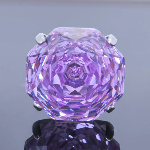 Cubic Zirconia Stainless Steel Earring Rose Cut Lavender Color 8.0mm Jewelry for Women Wholesale 4 Prong Tragus Earrings