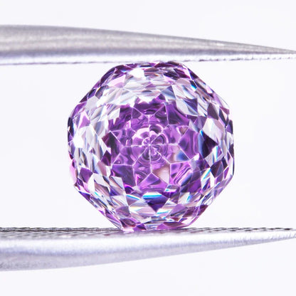 Wholesale Cubic Zirconia Rose Cut Purple Color DIY Ring Necklace Earrings Main Materials Factory Wholesale Price Charms Gemstone