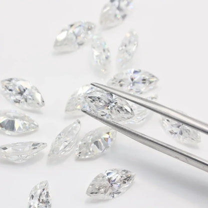 Moissanite Stone D Color Marquise Cut VVS1 GRA Certified Lab Grown Gemstone Passed Diamond Tester Charms Woman Jewelry Making 