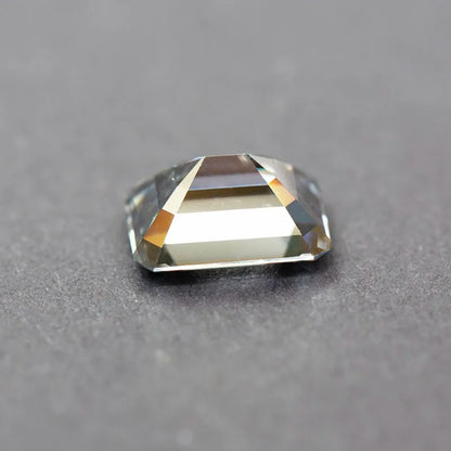 Wholesale Moissanite Emerald Cut Gray Color Gemstone Lab Grown Diamond for Charms Jewelry Making with GRA Certificate