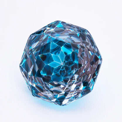 Cubic Zirconia Special Rose Cut peacock blue Color Gemstone Bead Wholesale and Retail Diy Advanced Jewelry Rings Earrings Making