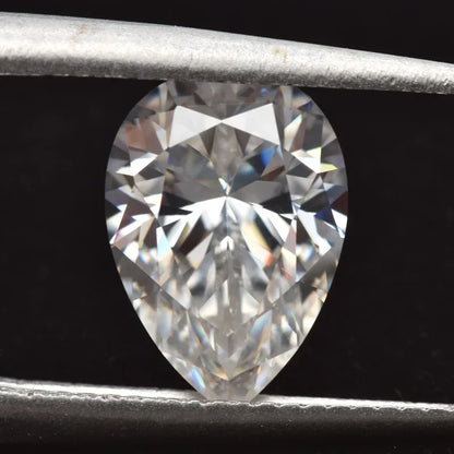 Moissanite Pear Cut D Color VVS1 for Diy Advanced Jewelry Rings Earrings Making Pass Diamond Test with GRA Certificate 