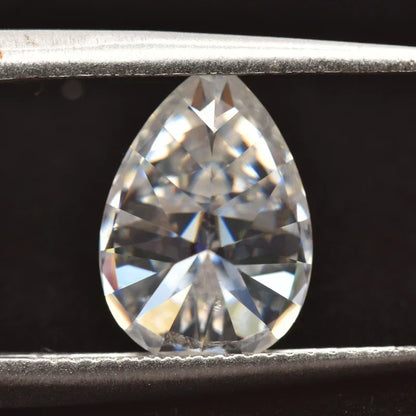 Moissanite Pear Cut D Color VVS1 for Diy Advanced Jewelry Rings Earrings Making Pass Diamond Test with GRA Certificate 