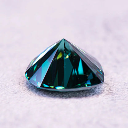 Moissanite Stone Natural Emerald Green Color Heart Cut Charms Gemstone DIY Advanced Jewelry Making Materials with Report