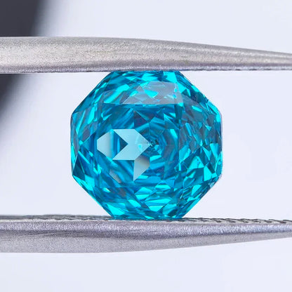 Cubic Zirconia Special Rose Cut Sea Blue Color Gemstone Bead Wholesale and retail for Diy Advanced Jewelry Rings Earrings Making