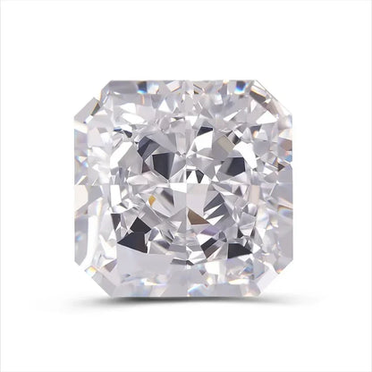 Cubic Zirconia Square Shape White Color 4k Crushed Ice Cut High Quality Top Grade Synthetic CZ for Jewelry Making Ring Materials 
