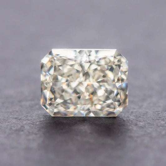 Cubic Zirconia Radiant Shape White G Color 5A Grade 4k Crushed Ice Cut Loose Charm Beads for DIY Necklace Earrings Main Material 