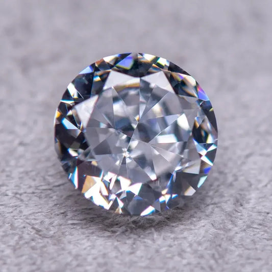 Cubic Zirconia Round Shape White Color 5A Grade Quality 4k Crushed Ice Cut Synthetic Gemstones Charms beads for Jewelry making 
