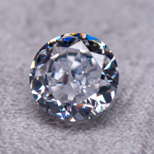 Cubic Zirconia Round Shape White Color 5A Grade Quality 4k Crushed Ice Cut Synthetic Gemstones Charms beads for Jewelry making 