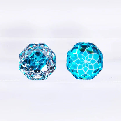 Wholesale Cubic Zirconia Rose Cut Peacock Blue Color DIY Ring Necklace Earrings Main Materials Charms Gemstone Factory Wholesale