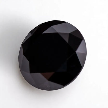 Wholesale Moissanite Stone Round Shape Primary Black Color DIY Charms Ring Necklace Earrings Main Materials Extremely Shiny Qual