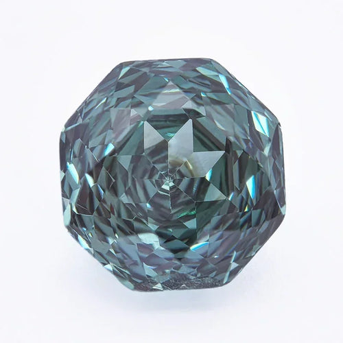 Cubic Zirconia Rose Cut Gradient Green Color Gemstone Bead for Diy Jewelry Making Material