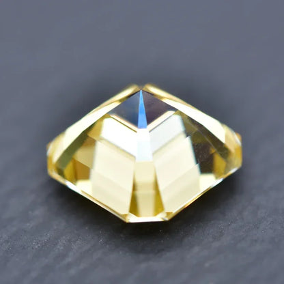 Wholesale Moissanite Stone Asscher Cut Lemon Yellow Color for Charms Jewelry Making DIY Ring Necklace Earrings Main Materials Ce