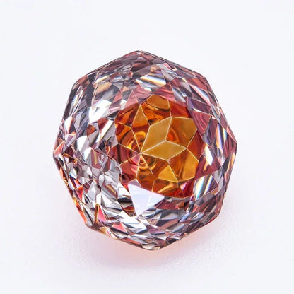 Cubic Zirconia Special Rose Cut Orange Color Gemstone Bead Wholesale and Retail for Diy Advanced Jewelry Rings Earrings Making
