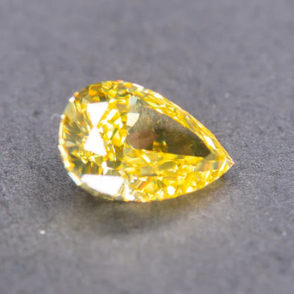 Cubic Zirconia Yellow Color Pear Shape 4k Crushed Ice Cut Charm Stones for DIY Jewelry Making Necklace Earings Main Materials 