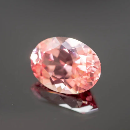 Lab Grown Padparadscha Red Lotus Oval Shaped Charms Gemstone DIY Ring Necklace Earrings Main Materials with Certificate 