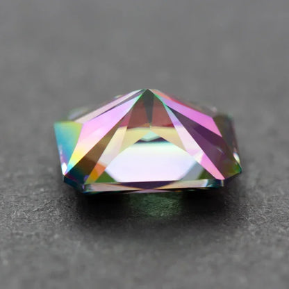 Moissanite Stone Radiant Cut Rainbow Green Color for Jewel Making DIY Ring Necklace Earrings Main Materials with GRA Certificate