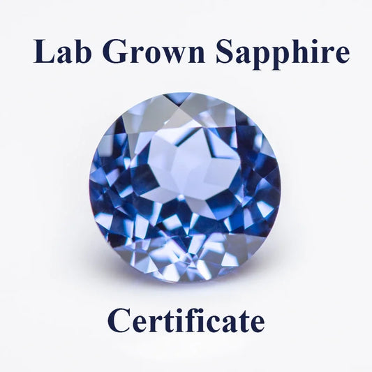 Lab Grown Sapphire Round Shape Cornflower Color Charm Beads for DIY Jewelry Making Pendant Materials Selectable AGL Certificate lab grown sapphire lab grown sapphire 