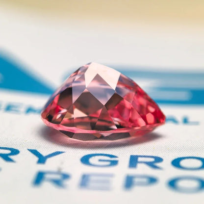Lab Grown Sapphire Pear Shaped Red Lotus Extremely Shiny Quality DIY Ring Necklace Earrings Main Materials AGL Certificate 