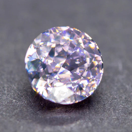 Cubic Zirconia Round Shape Light Pink Color 4k Crushed Ice Cut Loose Synthetic for DIY Ring Necklace Earrings Main Materials