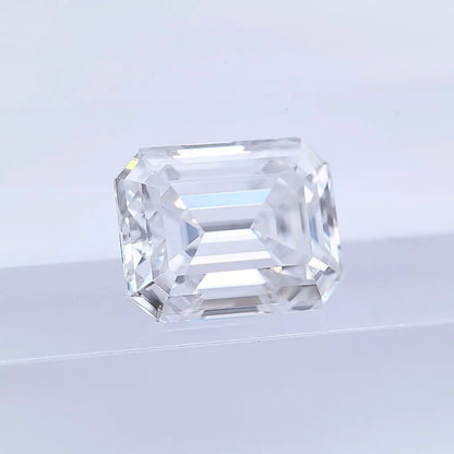 Wholesale Moissanite Stone Emerald Cut Super White D Color VVS1 DIY Chamrs Ring Shiny Necklace Earrings with Certificate