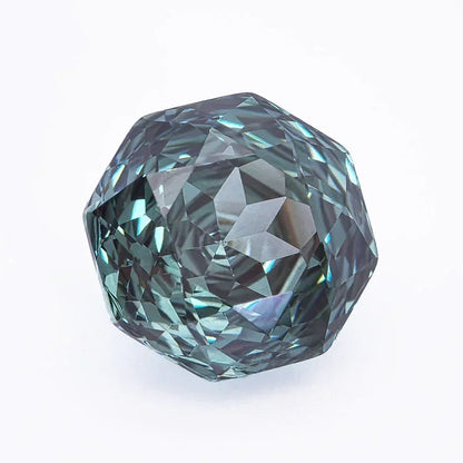 Cubic Zirconia Rose Cut Gradient Green Color Gemstone Bead for Diy Jewelry Making Material
