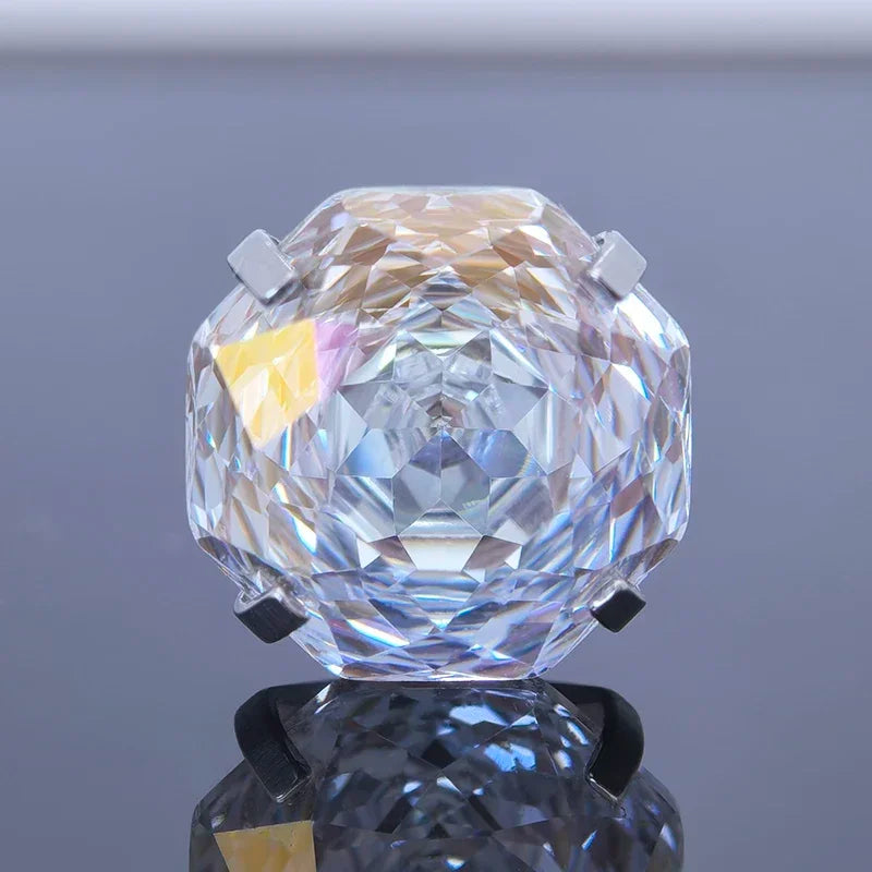 Cubic Zirconia Stainless Steel Earring Rose Cut White Color Jewelry for Women Wholesale 4 Prong Tragus Earrings