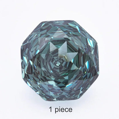 Cubic Zirconia Rose Cut Gradient Green Color Gemstone Bead for Diy Jewelry Making Material