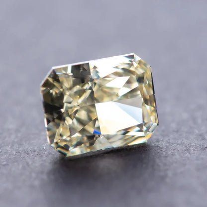 Cubic Zirconia Radiant Shape Light Yellow Color 5A Grade 4k Crushed Ice Cut Charm Stone for DIY Necklace Earrings Main Materials