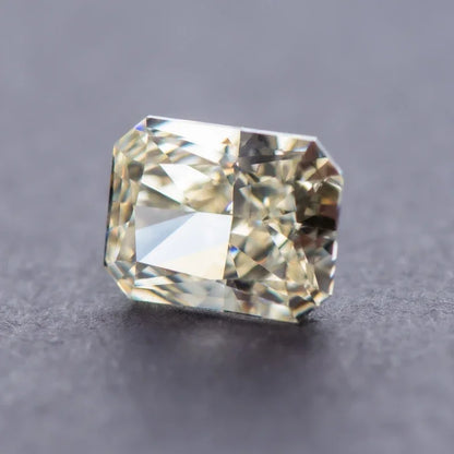 Cubic Zirconia Radiant Shape Light Yellow Color 5A Grade 4k Crushed Ice Cut Charm Stone for DIY Necklace Earrings Main Materials