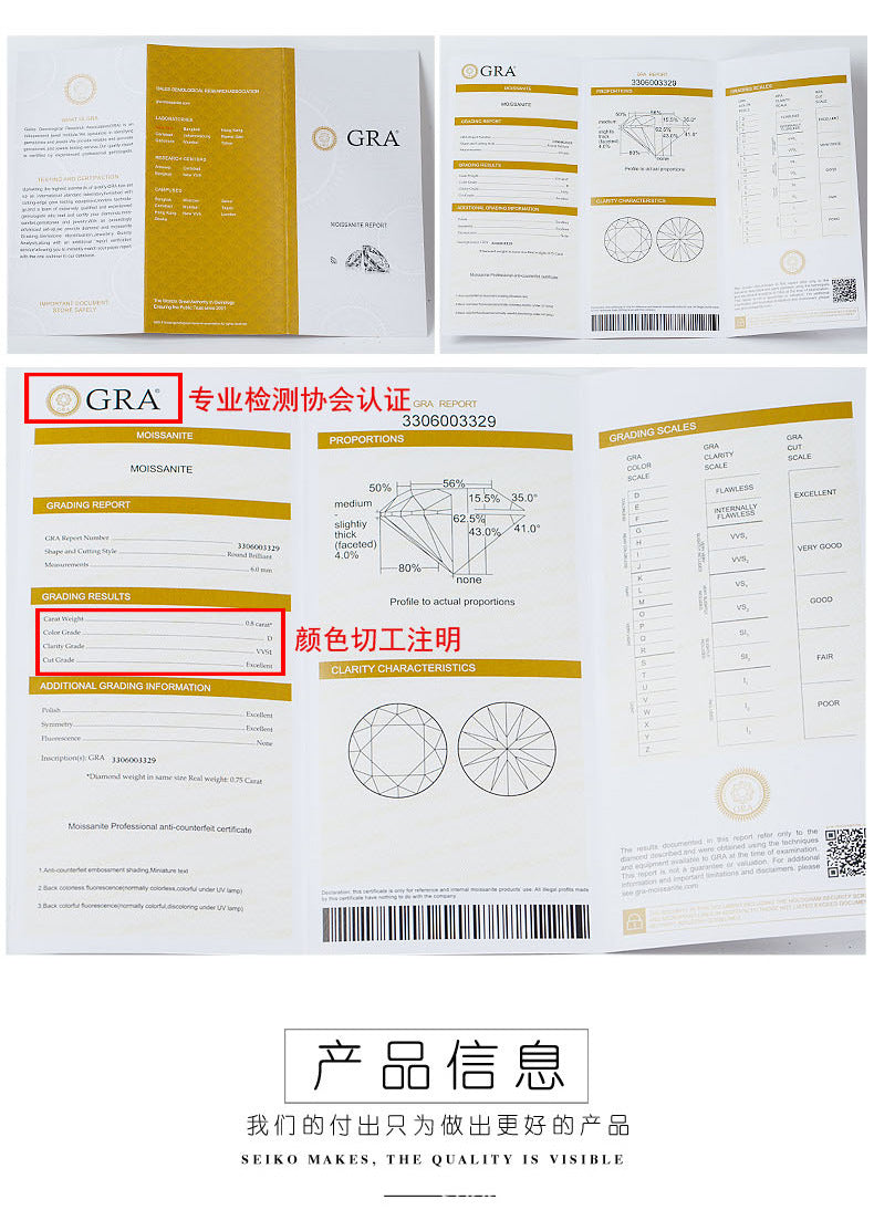 2020 New S925 Sterling Silver Necklace Four-Prong Women's 50 Carat Moissanite Bow Necklace Simulated Diamond Collarbone Chain