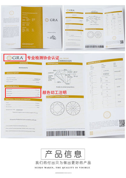 2020 New S925 Sterling Silver Necklace Four-Prong Women's 50 Carat Moissanite Bow Necklace Simulated Diamond Collarbone Chain