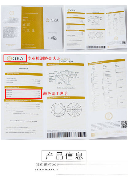 s925Sterling Silver Necklace Moissanite Lock Smart Necklace Lock Love Forever Direct Supply from Manufacturer Supports Any Appraisal