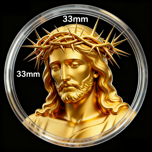 Gold phone sticker Jesus